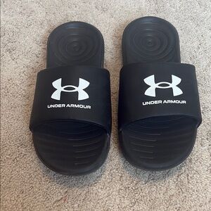Under Armour Black Slide Sandals